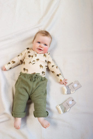 Nbmsophio loose pant - loden green