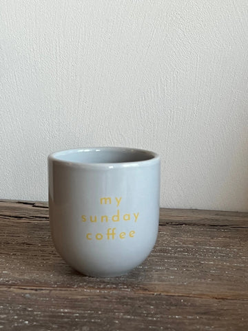 Sisi cup My sunday coffee - blauw