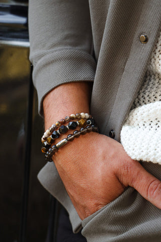 Big brown bracelet gold