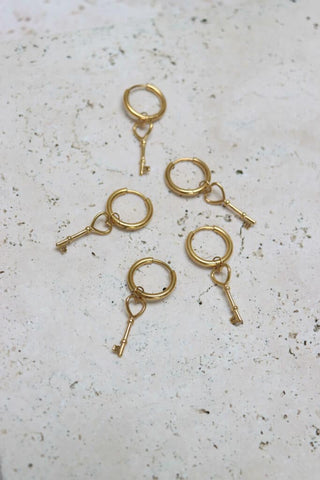 Single kikey hoop gold