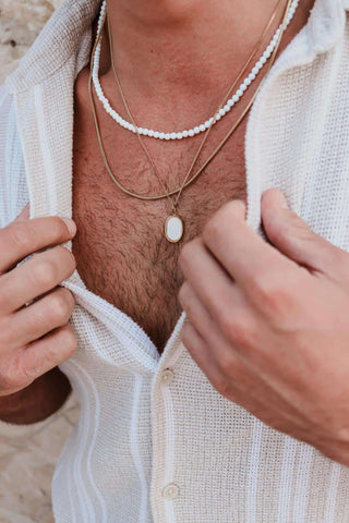 Small snake necklace gold