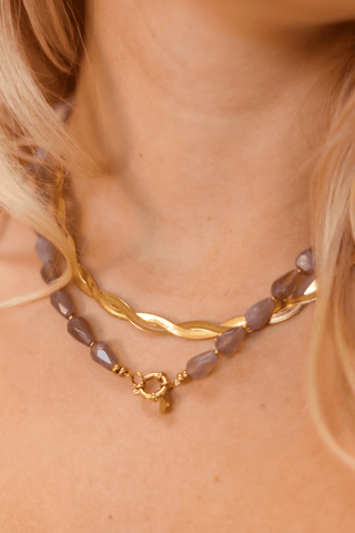 Pearl of the clouds necklace gold