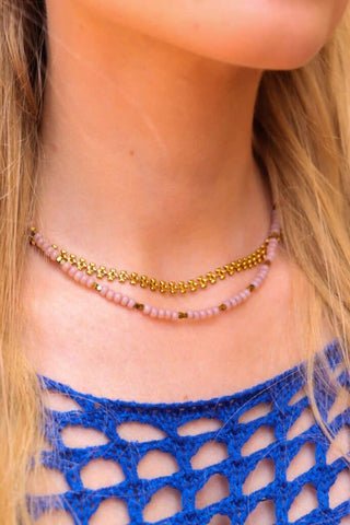 Baby hearts necklace gold