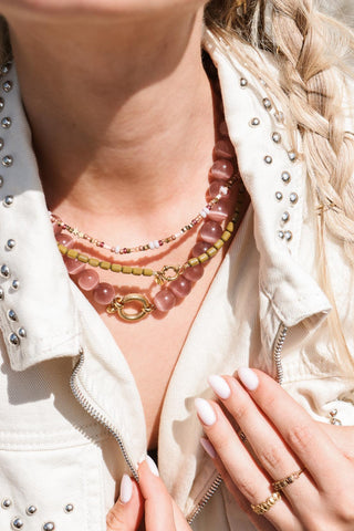 Starry necklace gold