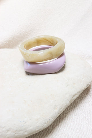 Vanilla rock bracelet