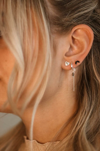 Twisted heart silver