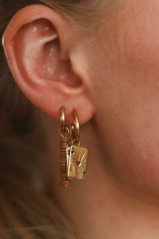 Single kiki's cards hoop gold