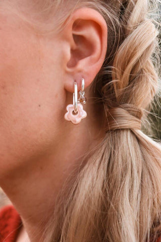 Single Sand Dune Hoop Silver