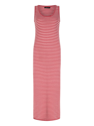Knitted dress Bodien - Wine red/Dusty pink