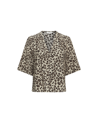 MSCHKalani Vlora 2/4 shirt AOP - Humus leo