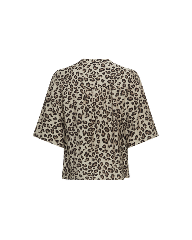 MSCHKalani Vlora 2/4 shirt AOP - Humus leo