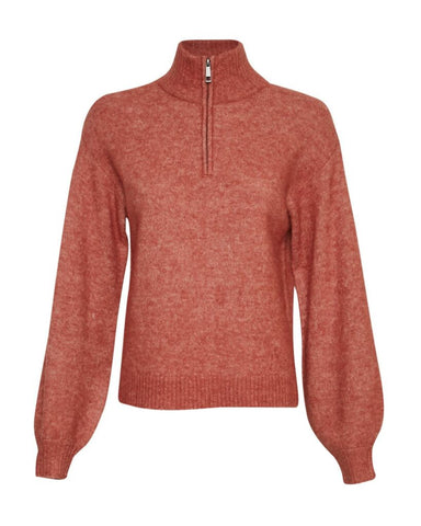 Mschlessine hope zip - mahogany melange