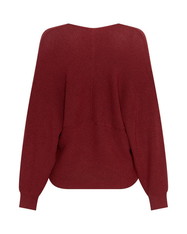 MSCHZinelle Rachelle Wrap pullover - Syrah