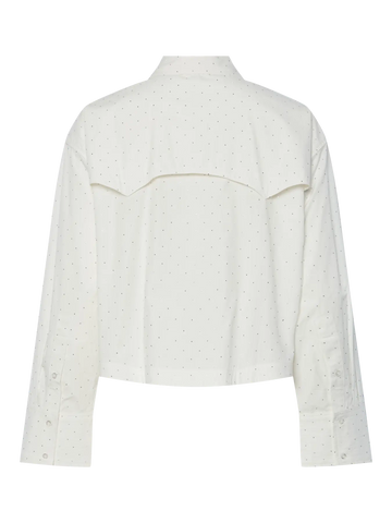 Yasciru ls short studded shirt - star white