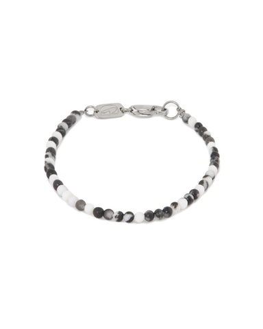 Mini black bracelet silver