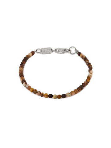 Mini brown bracelet silver