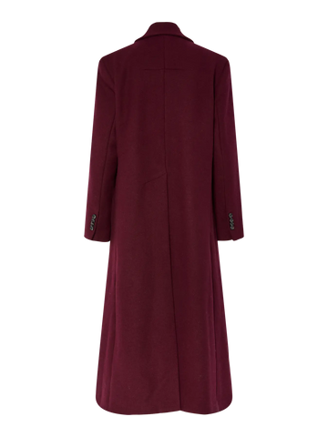 Yasroyla ls wool blend long coat - port royale
