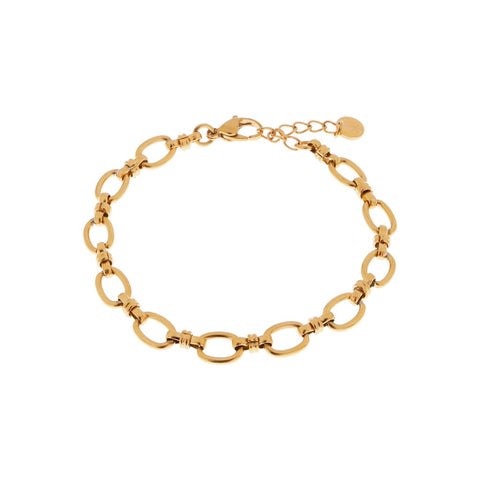 Open chain bracelet gold