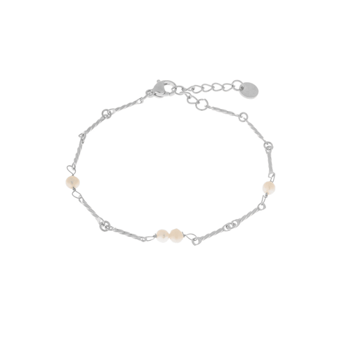 Pearl pearl pearl bracelet silver