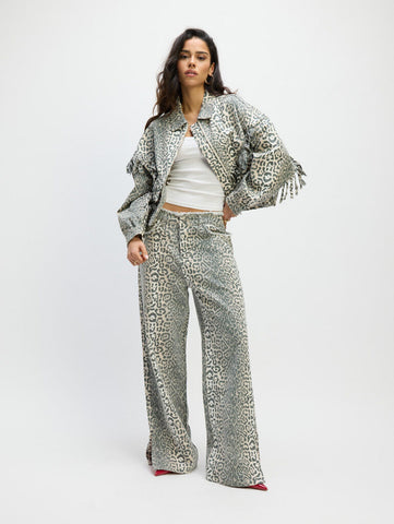 Straight leopard jeans HARVEY