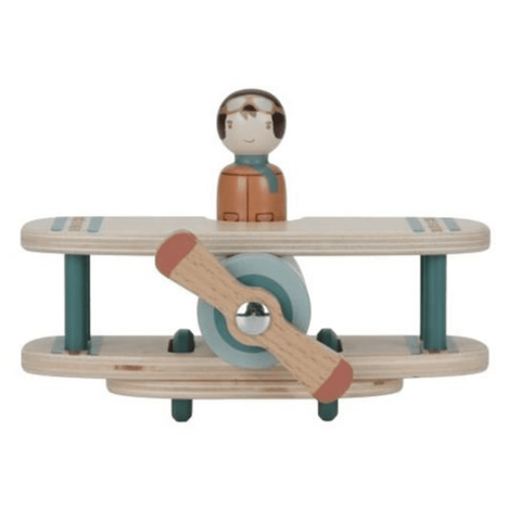 Houten speelgoedvliegtuigje