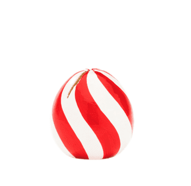 Twirl place card holder - white red