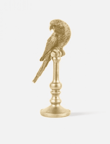 statue parrot gold