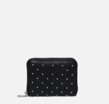 Ylva little rivet portemonnee - black stud