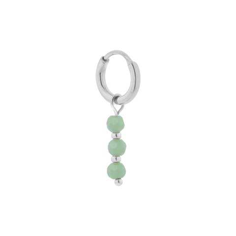 Single Seagreen hoop silver