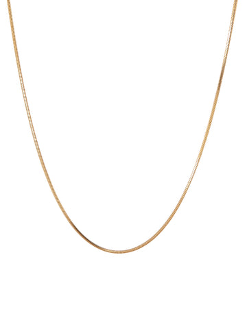 Small snake necklace gold