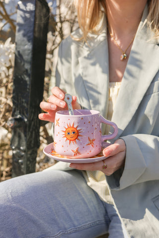 Mug Lilac with Sun
