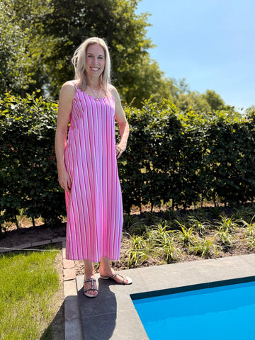 Dress Katja - pink stripe