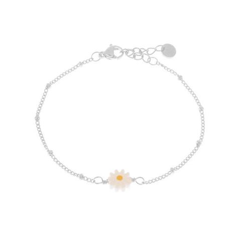 Daisy bracelet silver