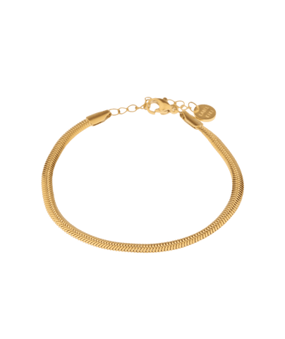 Smooth snake bracelet gold