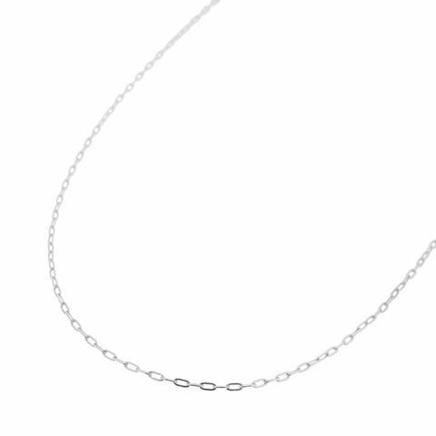 Plain chain necklace silver