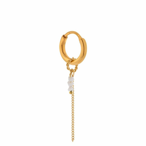 Single chain white gold