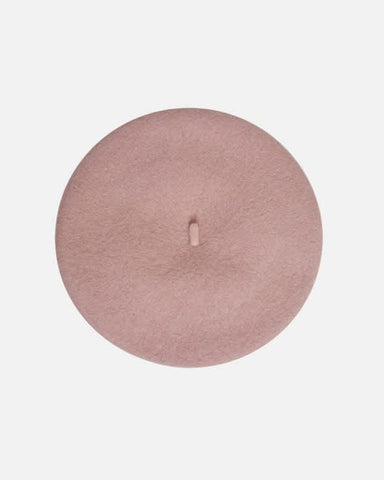 BERET HAT - PALE MAUVE
