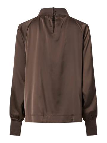 Yaspelana ls top - chocolate brown