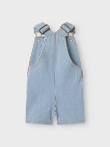Nbmhalfdan shorts overall - stripes coconut milk