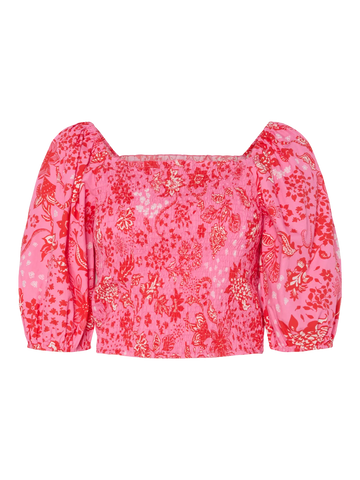 Yasparisa 2/4 top s. - sachet pink/parisa print