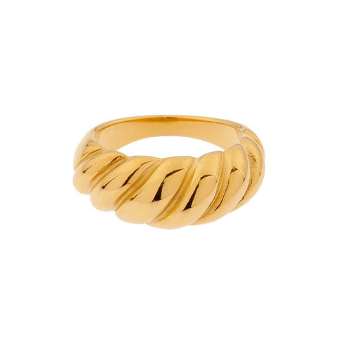 Croissant ring gold