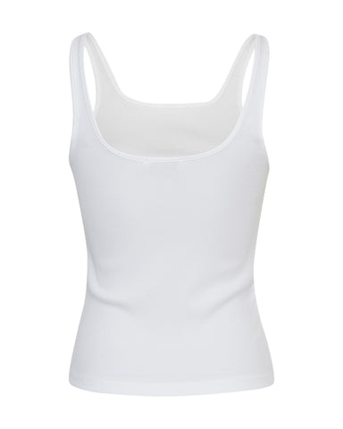 MschBetrina Rib SL Top - bright white