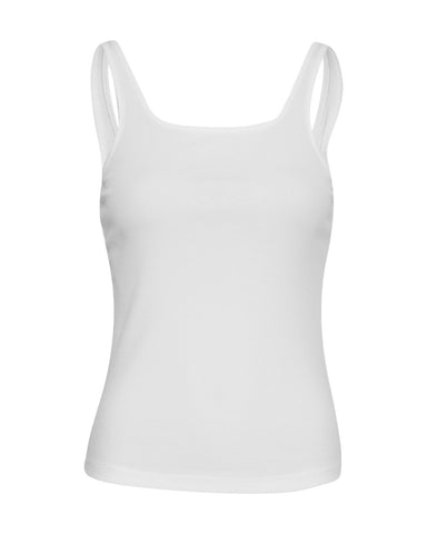 MschBetrina Rib SL Top - bright white