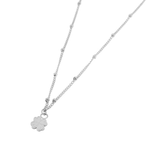 Lucky clover necklace silver