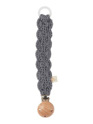 Nbnlimo crochet pacifier string - quiet shade