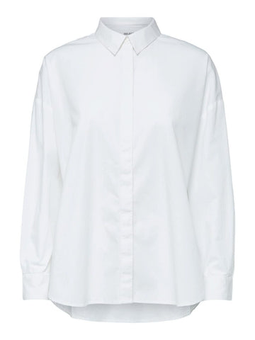 SLFHEMA LS SHIRT B NOOS - BRIGHT WHITE