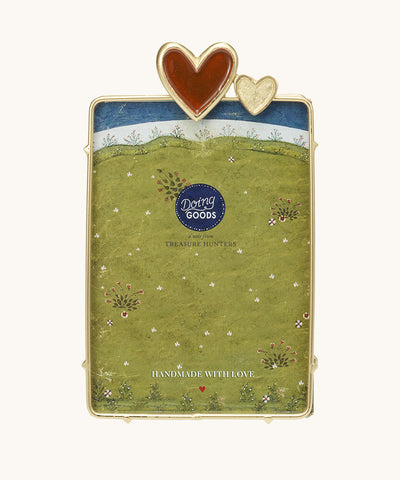 Pyar Heart frame large - red gold - doing goods