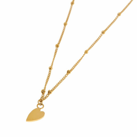 Heart necklace gold