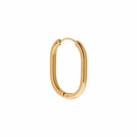 Single small oval gold