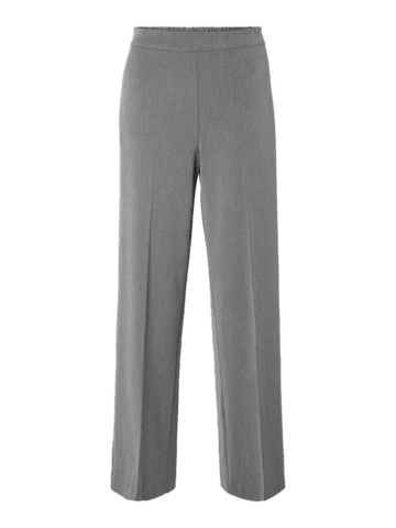 Slfemma tara mw wide pant noos - medium grey melange